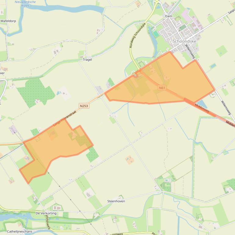 Kaart van postcodegebied 4507KP.