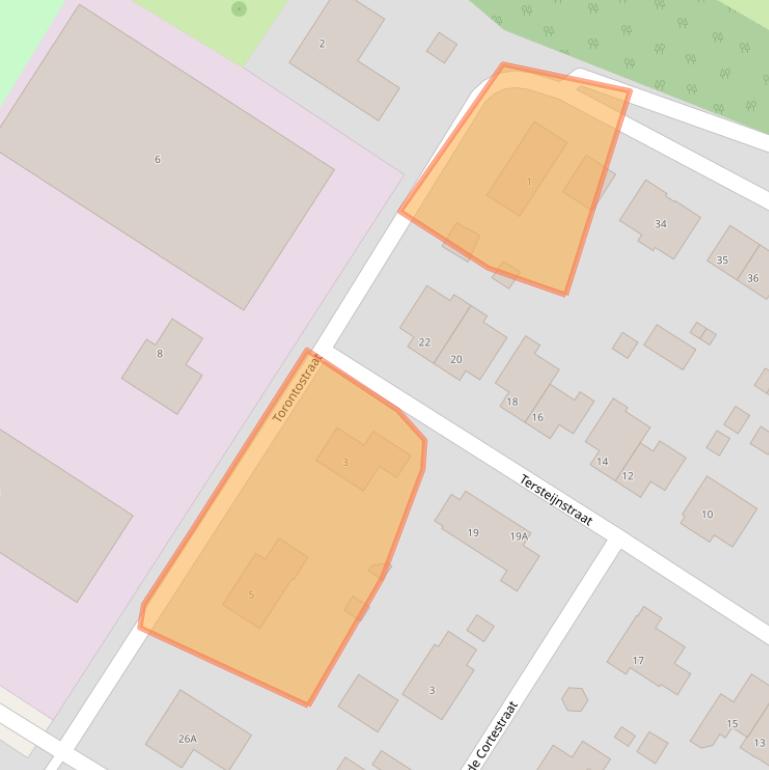 Kaart van postcodegebied 4508AK.