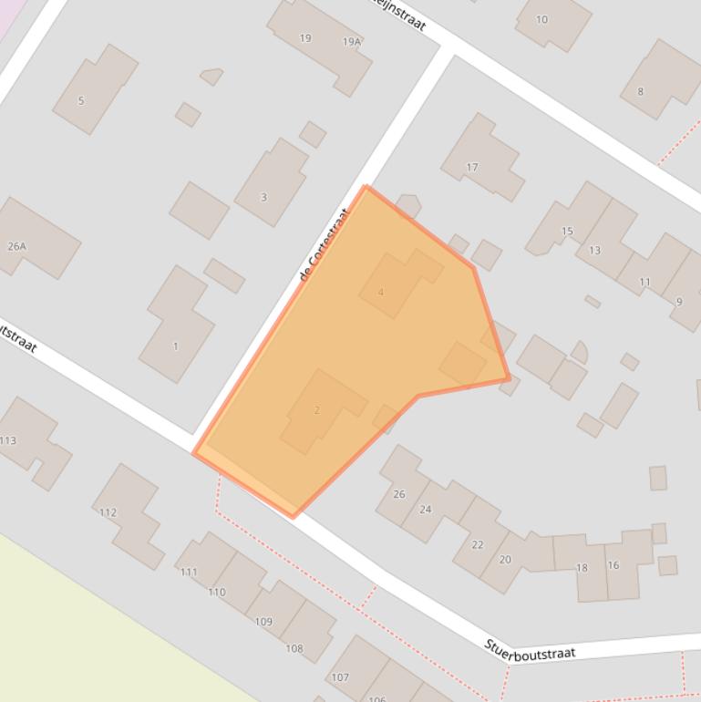 Kaart van postcodegebied 4508AP.