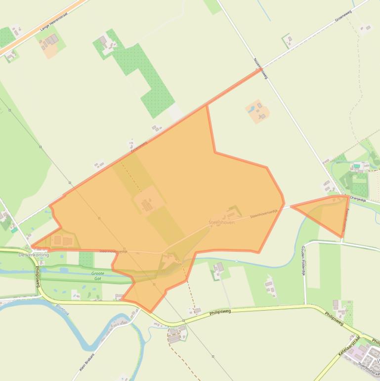 Kaart van postcodegebied 4508KA.