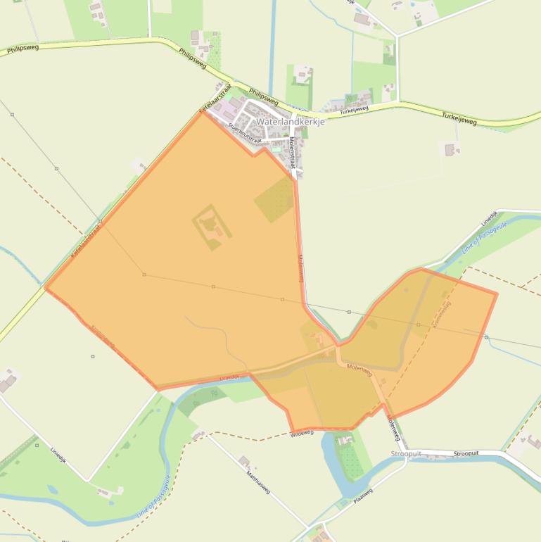 Kaart van postcodegebied 4508NM.