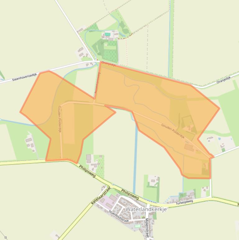 Kaart van postcodegebied 4508NV.