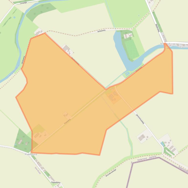 Kaart van postcodegebied 4508PH.