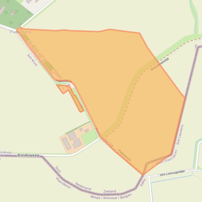 Kaart van postcodegebied 4508PK.