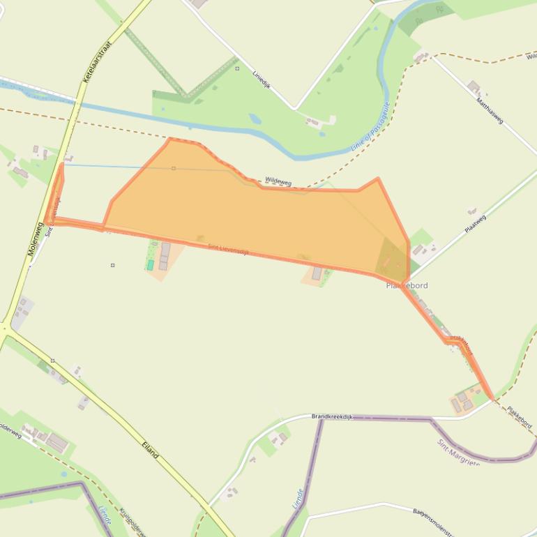 Kaart van postcodegebied 4508PL.