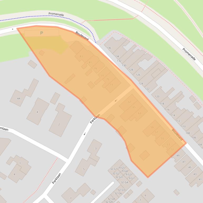 Kaart van postcodegebied 4511AB.