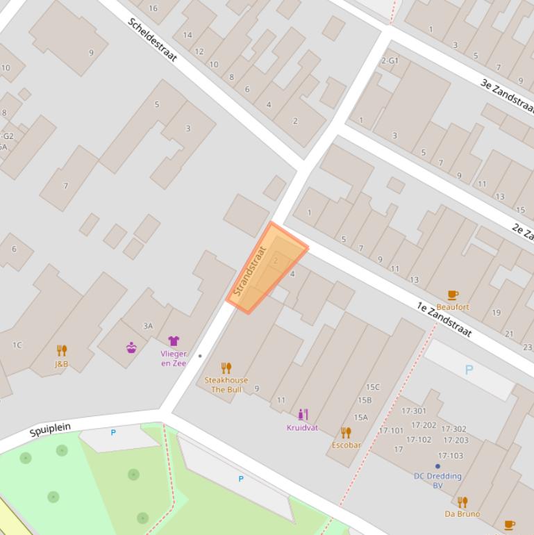 Kaart van postcodegebied 4511AJ.