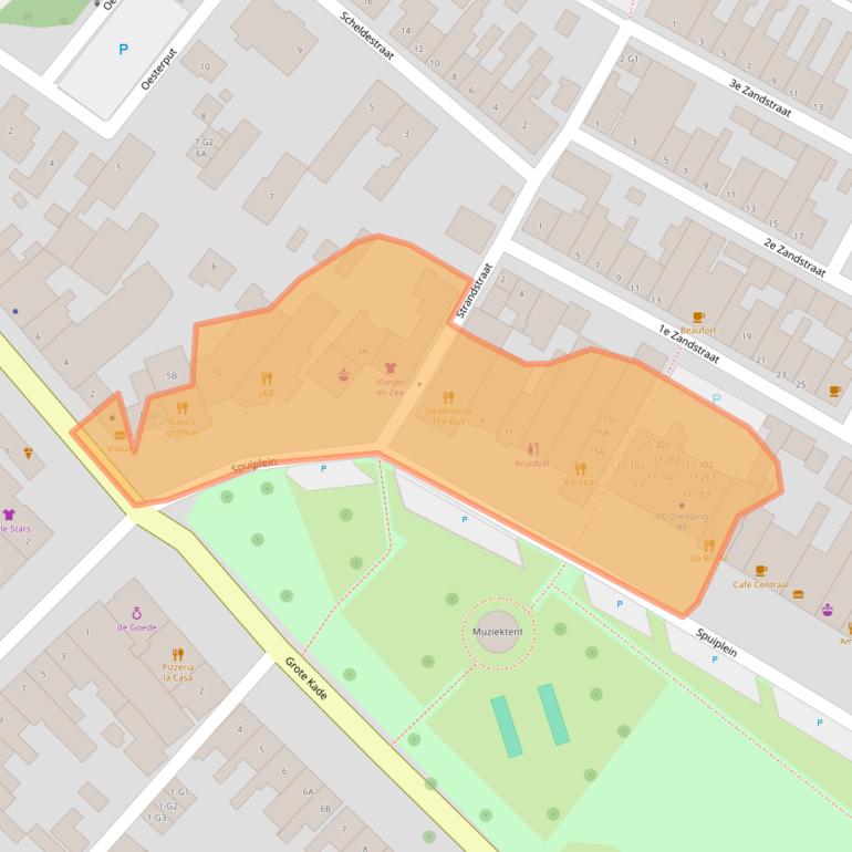 Kaart van postcodegebied 4511AN.