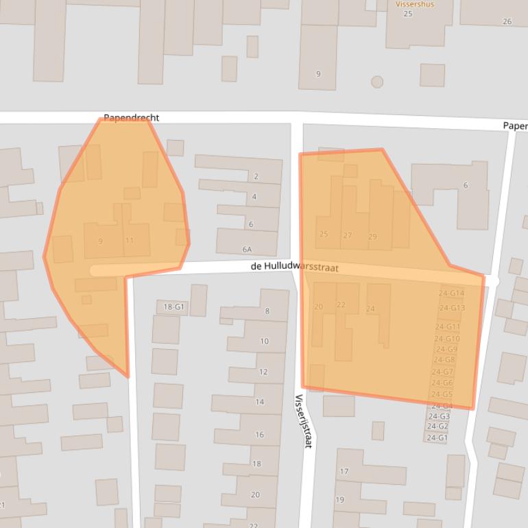 Kaart van postcodegebied 4511BE.