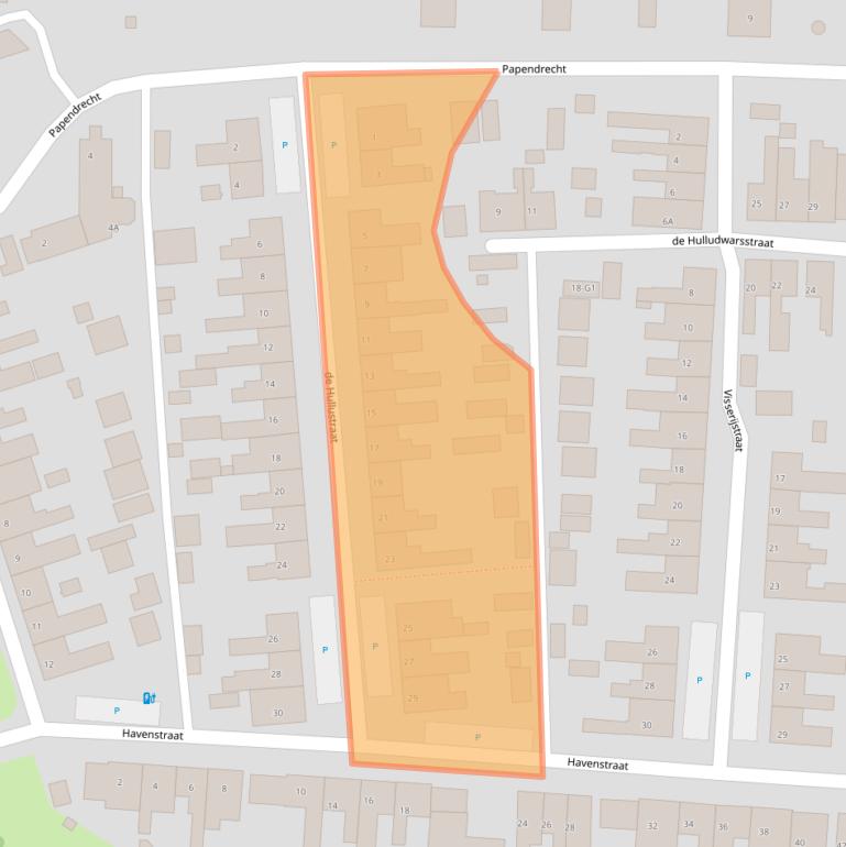 Kaart van postcodegebied 4511BG.