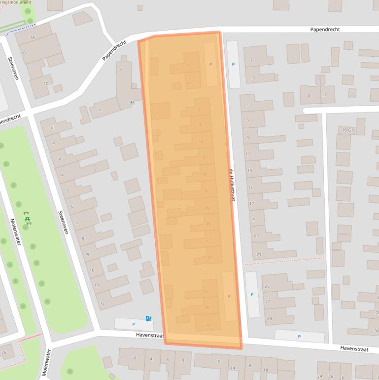 Kaart van postcodegebied 4511BH.