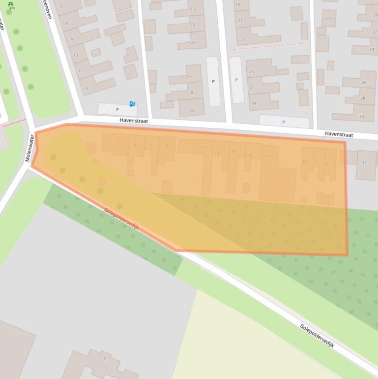 Kaart van postcodegebied 4511BJ.