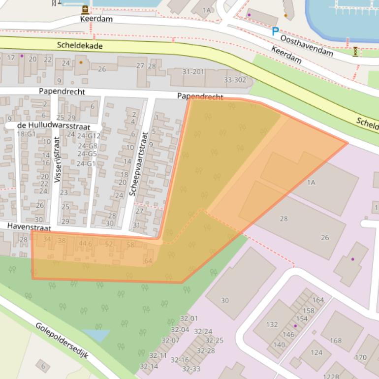 Kaart van postcodegebied 4511BK.