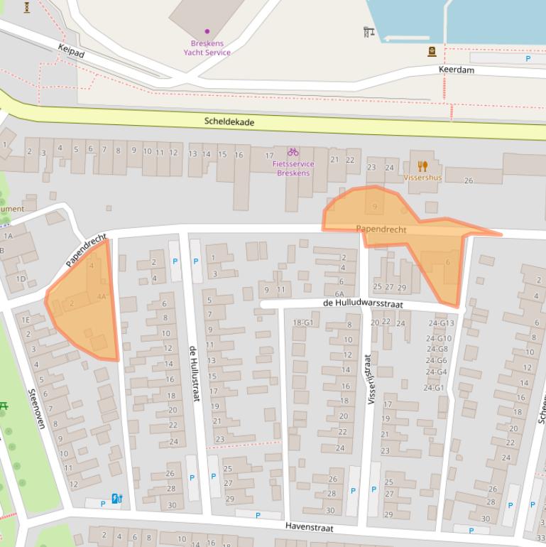 Kaart van postcodegebied 4511BM.