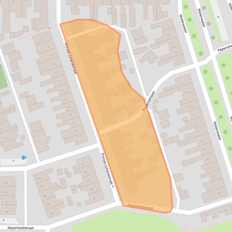 Kaart van postcodegebied 4511BR.