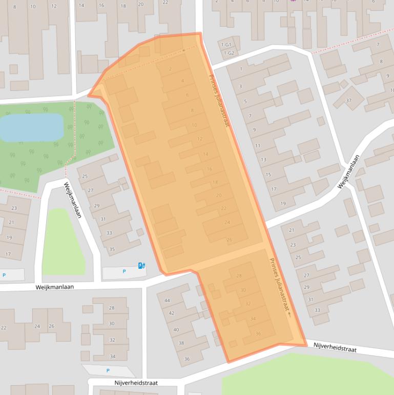 Kaart van postcodegebied 4511BS.