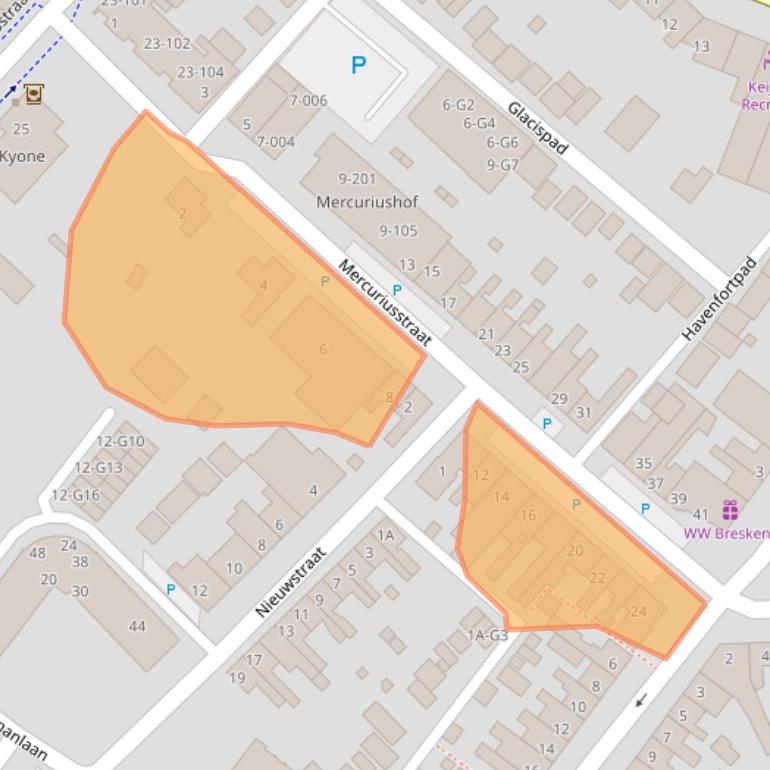 Kaart van postcodegebied 4511CP.