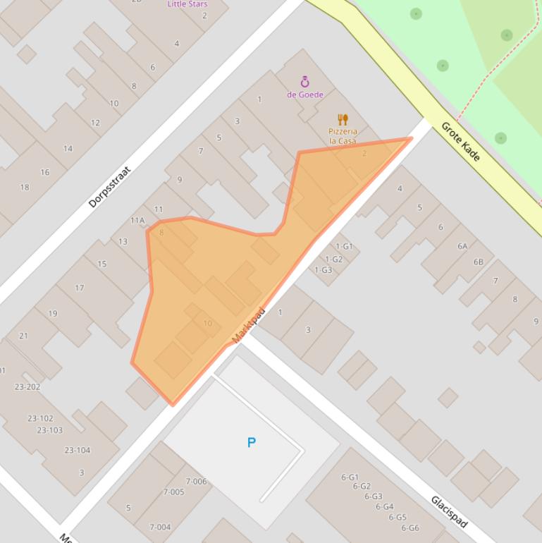 Kaart van postcodegebied 4511CT.