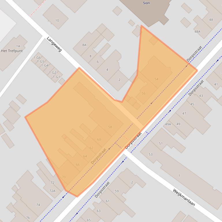 Kaart van postcodegebied 4511EH.