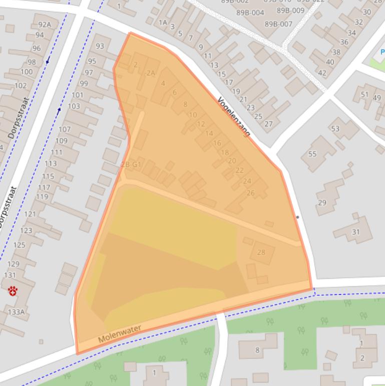 Kaart van postcodegebied 4511EM.