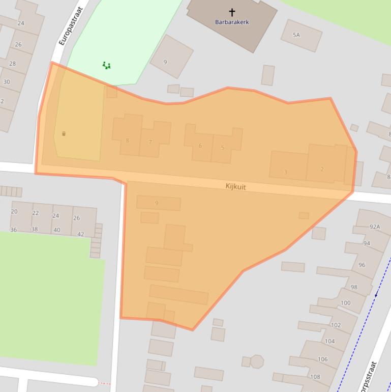 Kaart van postcodegebied 4511ES.