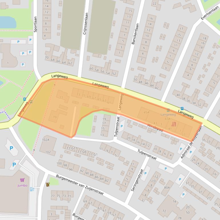 Kaart van postcodegebied 4511GB.