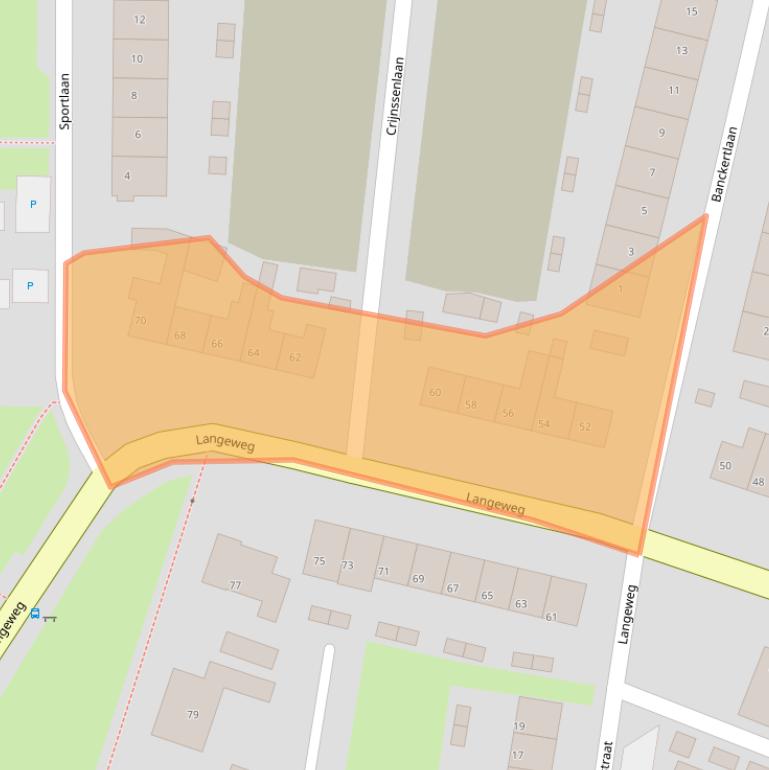 Kaart van postcodegebied 4511GD.