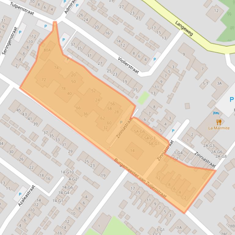 Kaart van postcodegebied 4511GM.