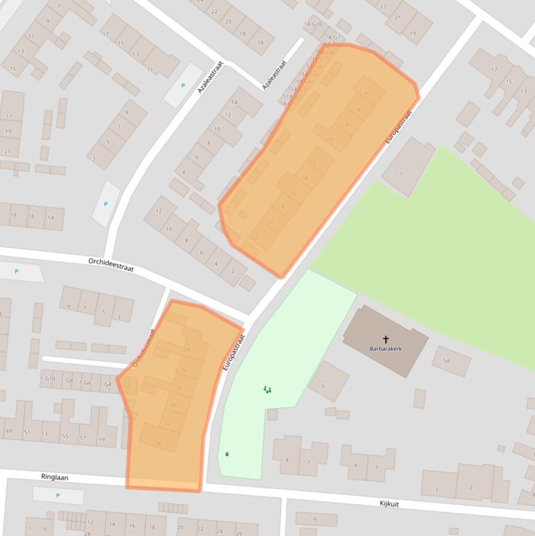 Kaart van postcodegebied 4511GS.