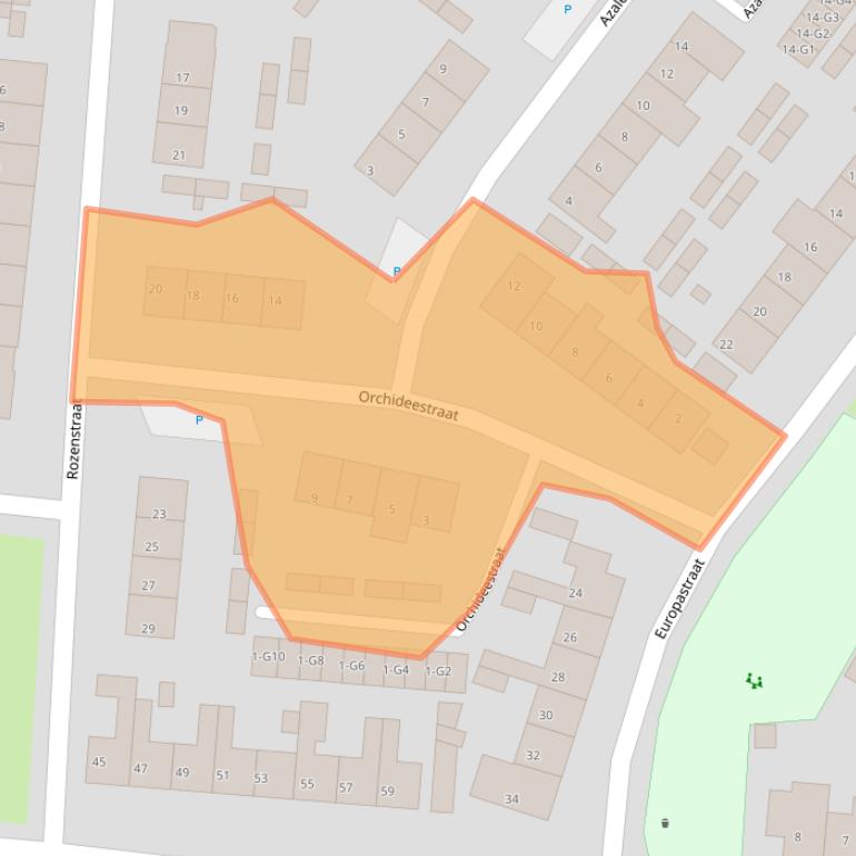 Kaart van postcodegebied 4511GV.