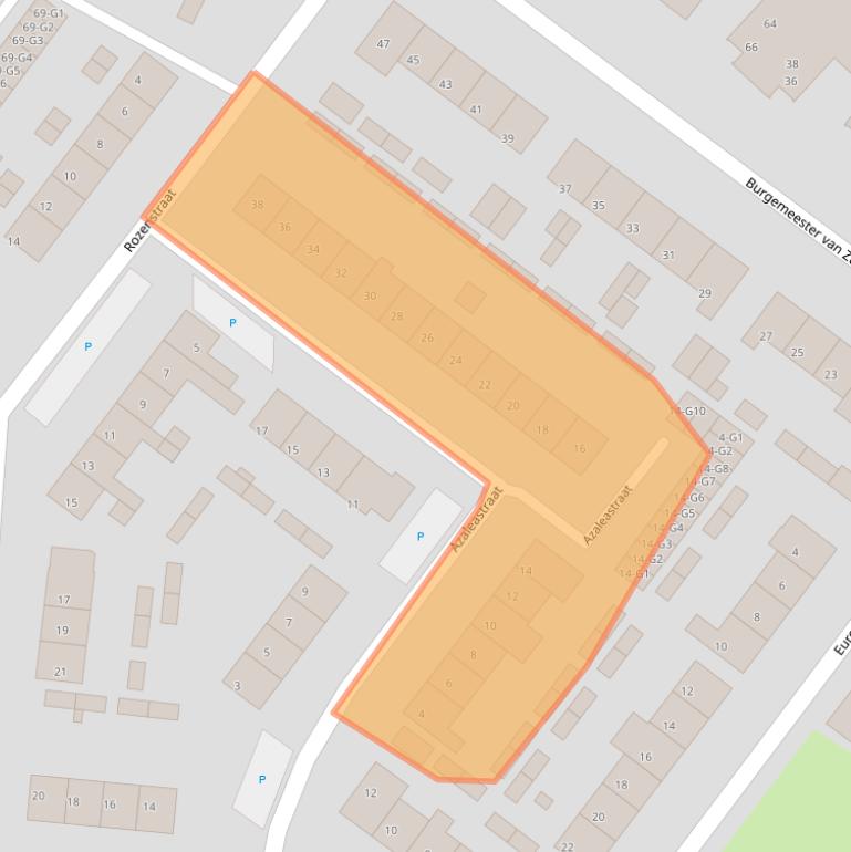 Kaart van postcodegebied 4511GX.