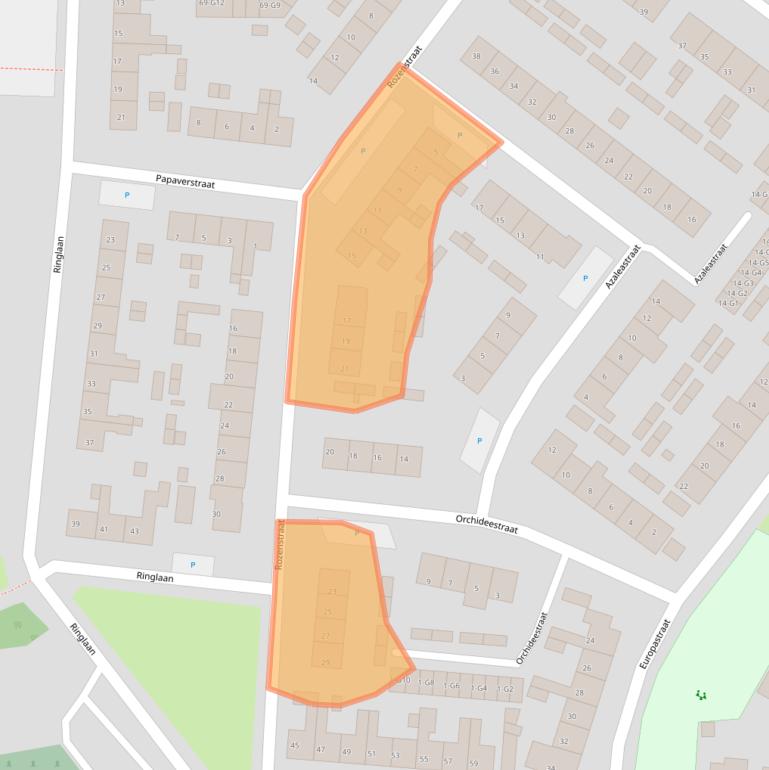 Kaart van postcodegebied 4511HA.