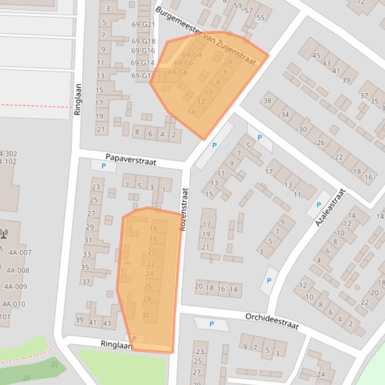 Kaart van postcodegebied 4511HB.