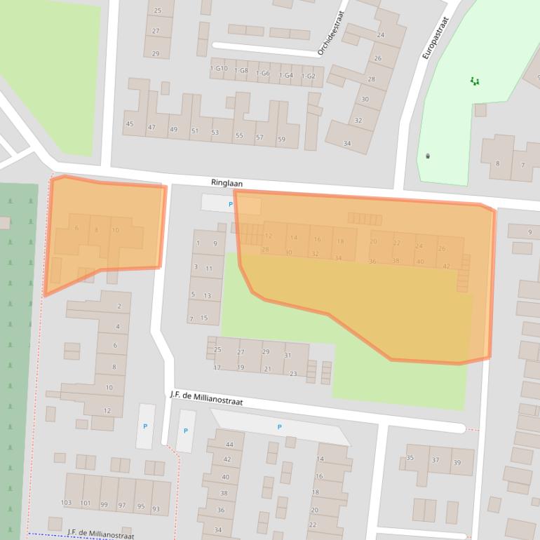 Kaart van postcodegebied 4511HG.