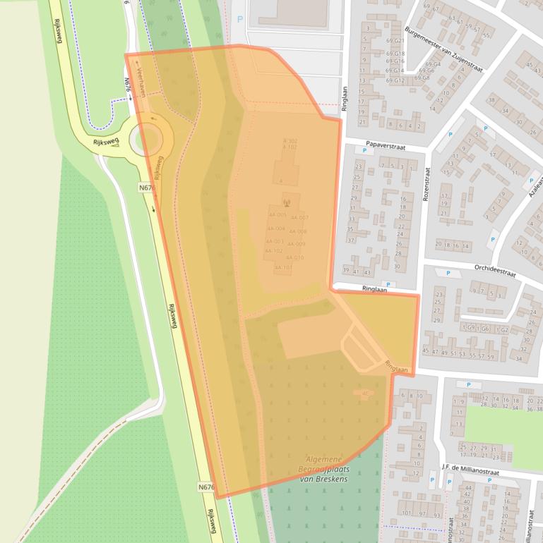 Kaart van postcodegebied 4511HH.
