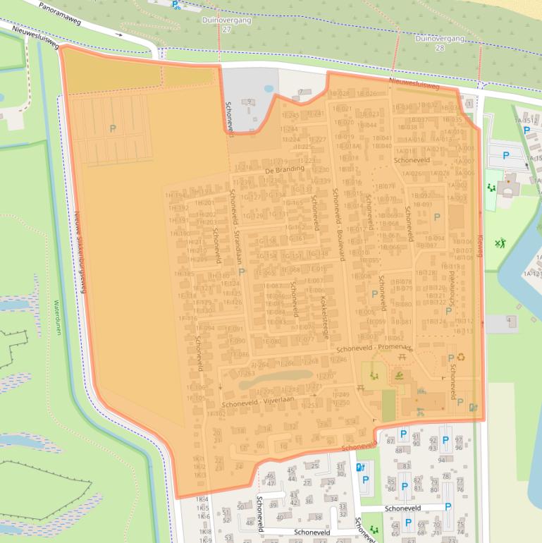 Kaart van postcodegebied 4511HR.