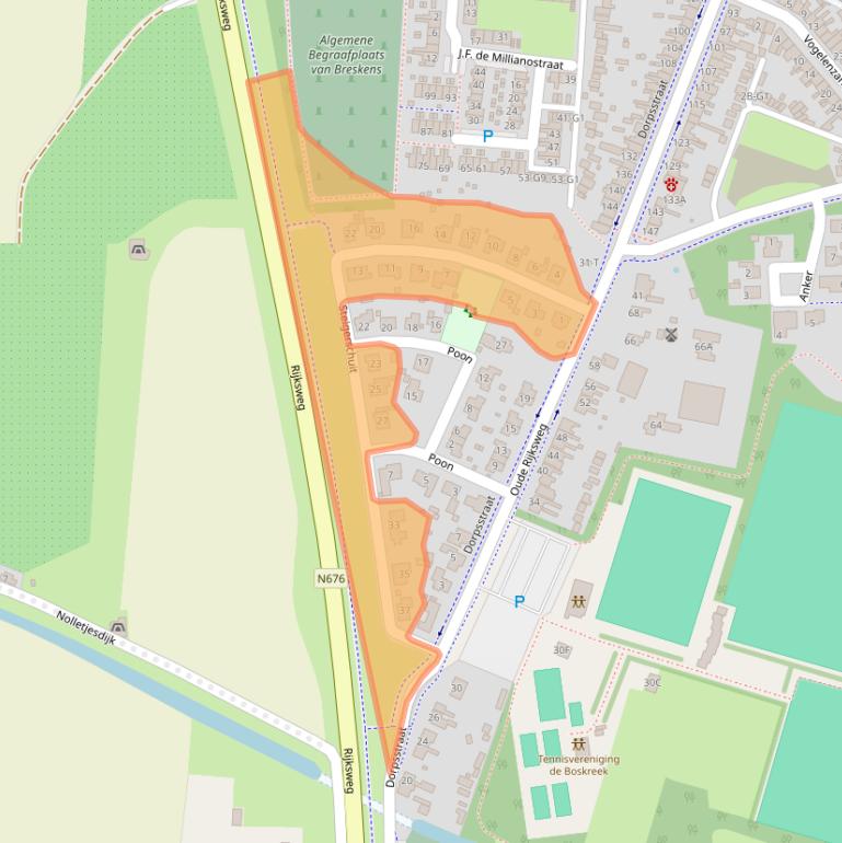 Kaart van postcodegebied 4511HX.