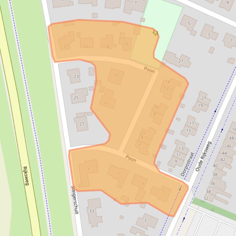 Kaart van postcodegebied 4511HZ.