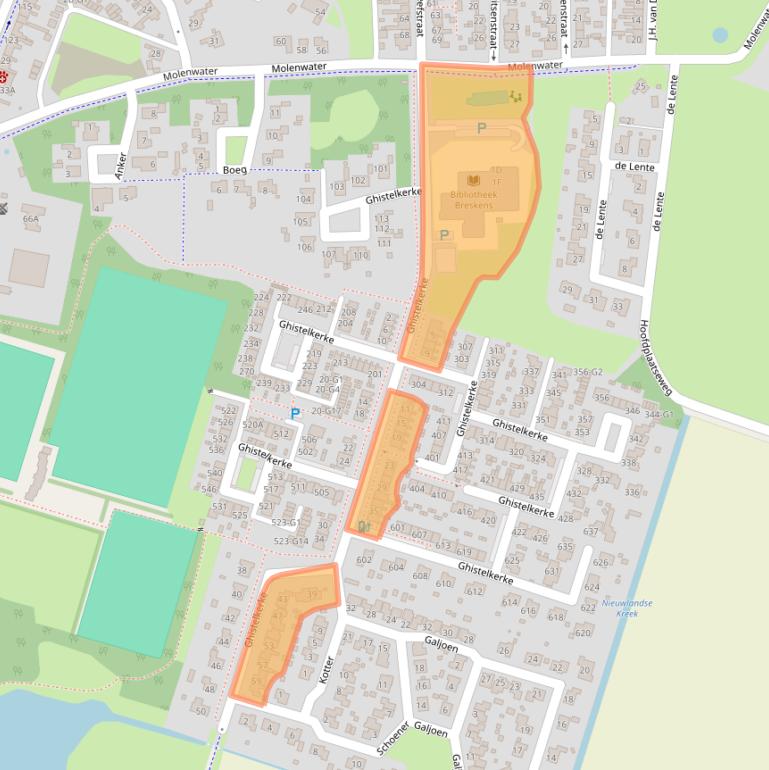 Kaart van postcodegebied 4511JB.