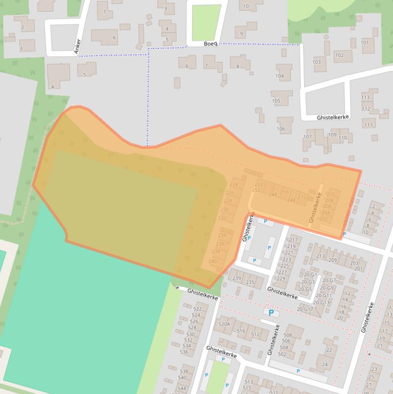 Kaart van postcodegebied 4511JE.