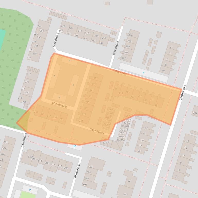 Kaart van postcodegebied 4511JG.