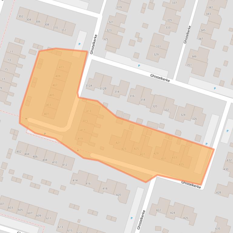 Kaart van postcodegebied 4511JL.