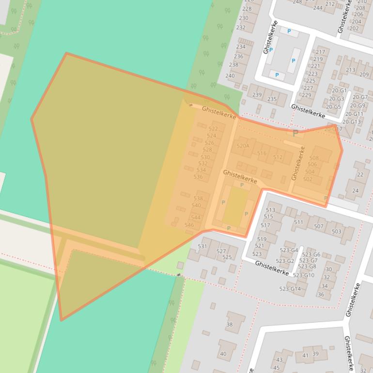 Kaart van postcodegebied 4511JM.