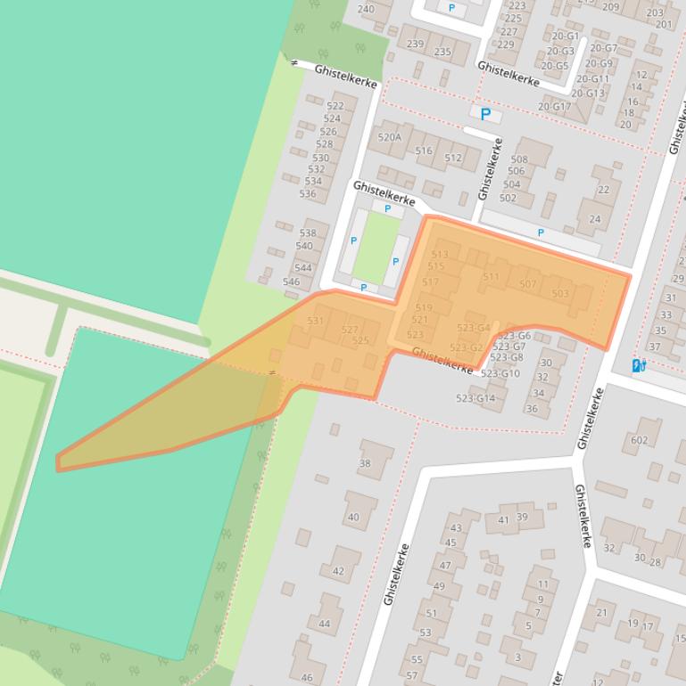 Kaart van postcodegebied 4511JN.