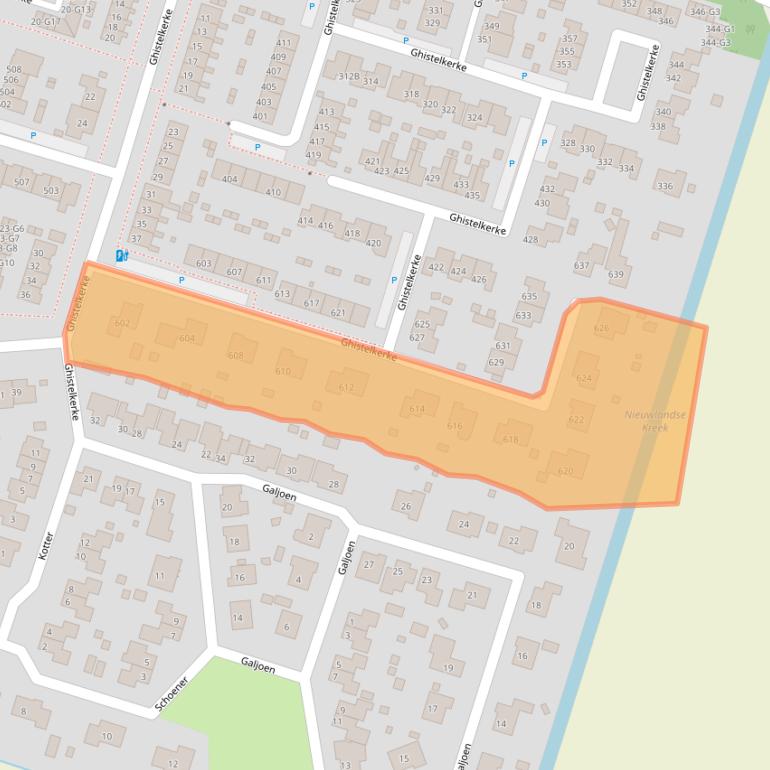 Kaart van postcodegebied 4511JP.