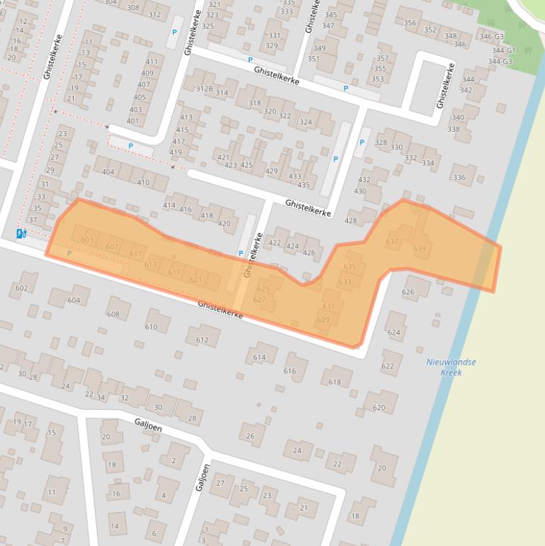 Kaart van postcodegebied 4511JR.