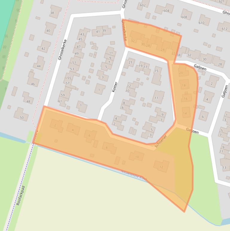 Kaart van postcodegebied 4511JS.