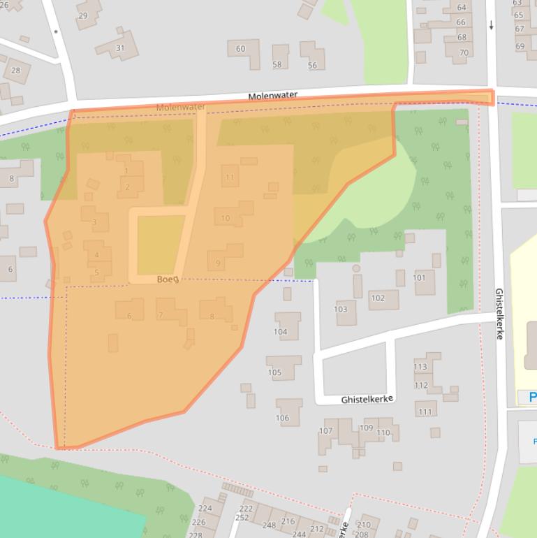 Kaart van postcodegebied 4511KA.