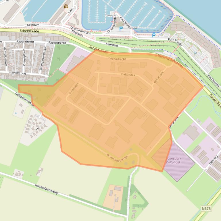 Kaart van postcodegebied 4511PA.