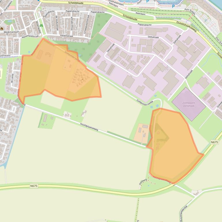 Kaart van postcodegebied 4511PC.